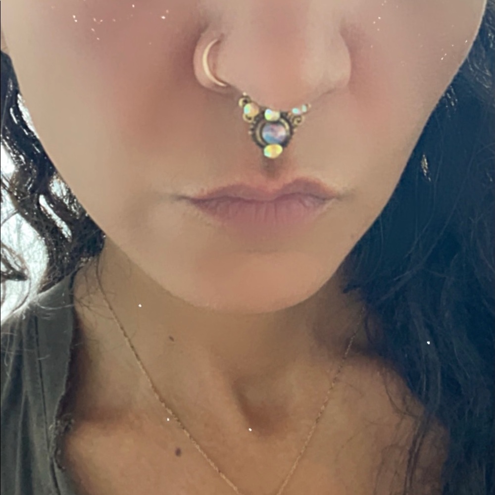 Faux septum ring